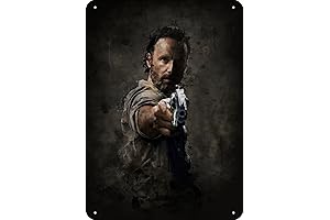 Rick Grimes Walking Dead The Walking Dead Poster Metal Tin Sign 8 x 12Inch