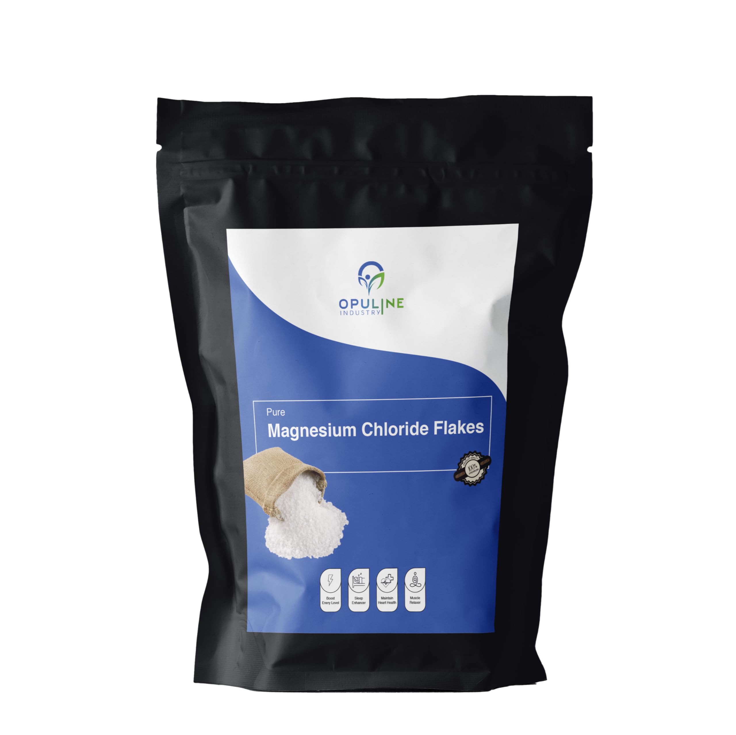 Opuline Pure Magnesium Chloride Flakes| Natural Bath Soak for Muscle Recovery,Relaxation, Pain Relief and Sleep Support | 250 grams