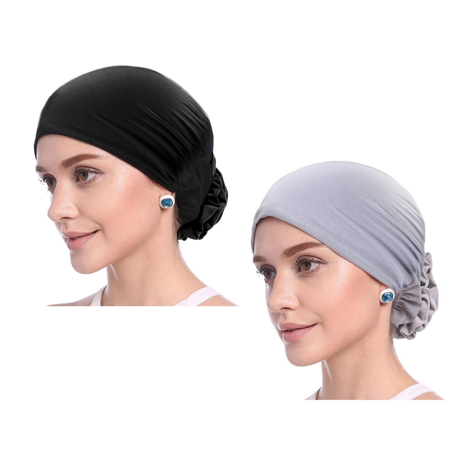 Cappello Turbante Con Fiore Per Donne - Morbido E Confortevole - Foto 6
