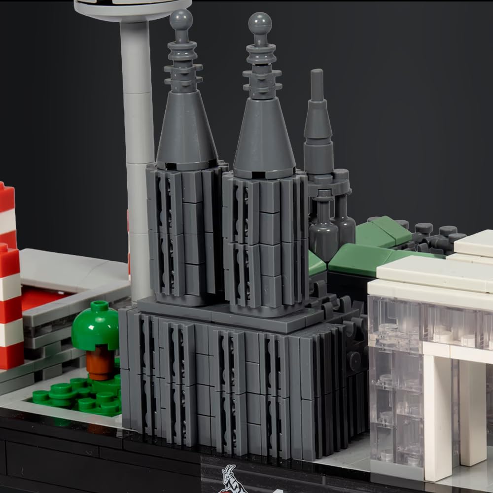 1. FC Köln Skyline Bausatz – Offizieller Fanartikel – Köln Skyline Modell zum Selberbauen – Fußball Fan Geschenk – 3D Modellbausatz für Erwachsene & Fans
