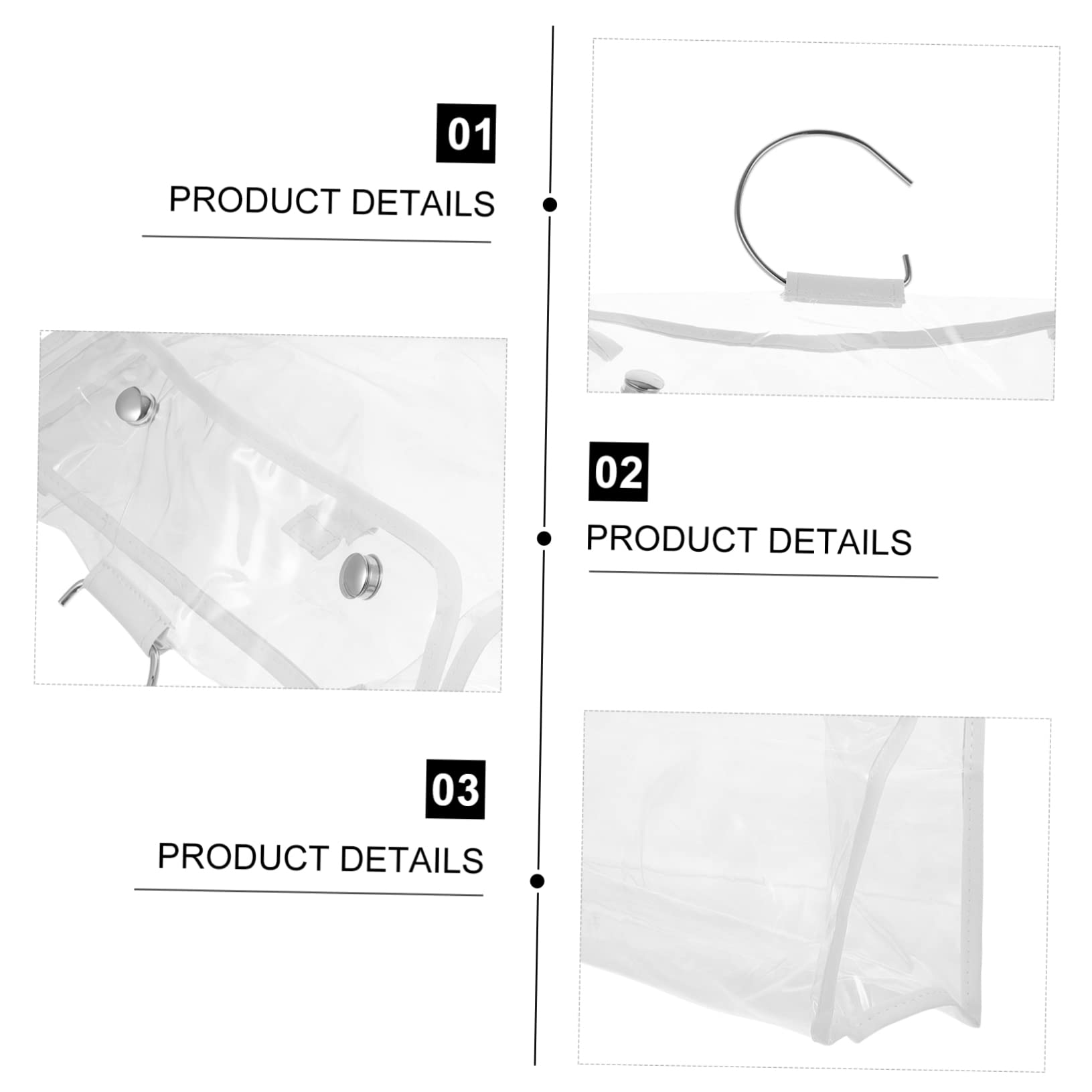 CONGARTENO 1Pc Purse Organizer Dust Bag for Handbags Storage Pouch Capacity Tote Bag Insert for Home Dorm Space Saver Easy to Clean and Store