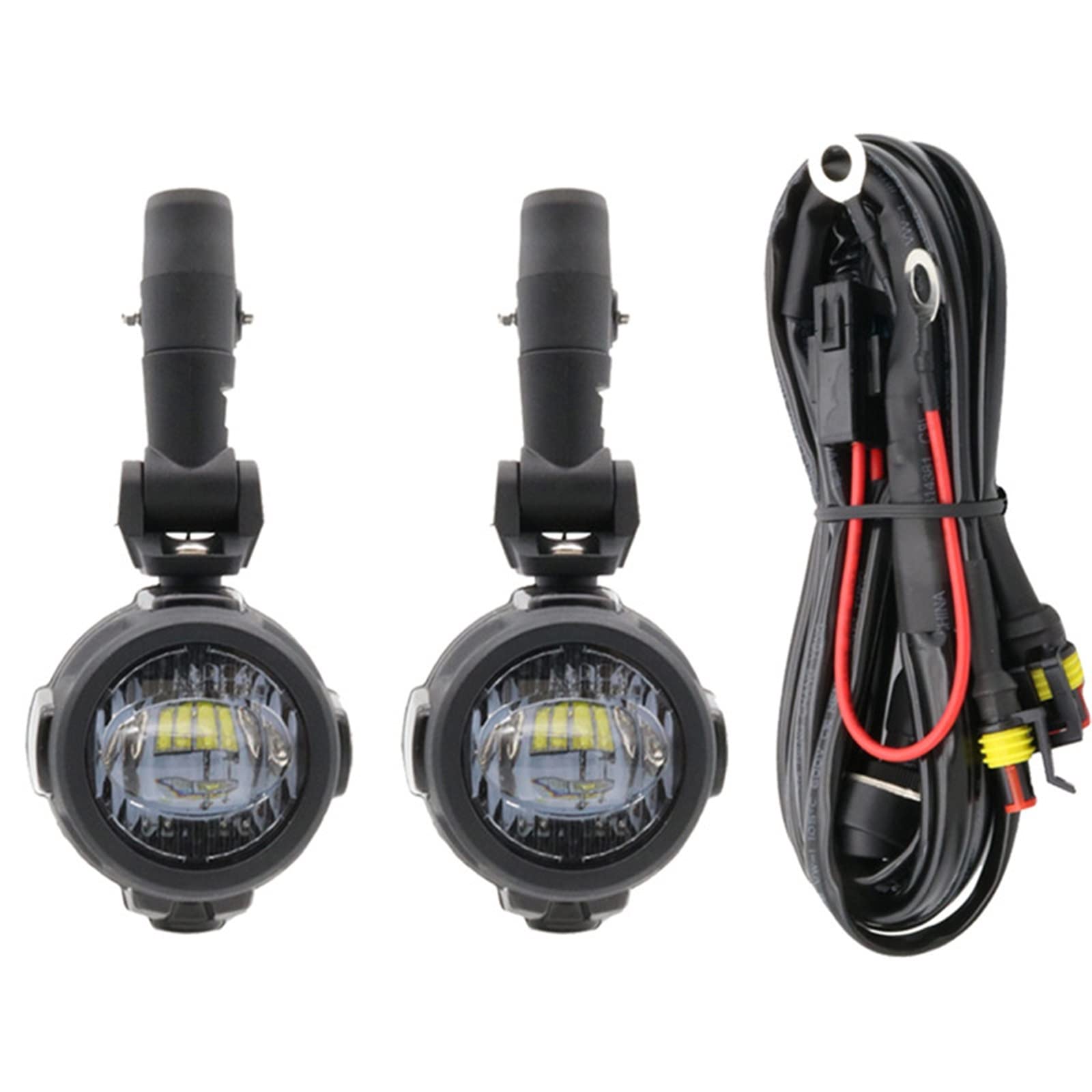 YIJIEBAO R1200GS 40W Motorcycle LED Fog Lights Auxiliary Assembliy Fit for BMW F850GS F750GS F 850GS 750GS 1250GS GS LC Adventure(Lights Wire)