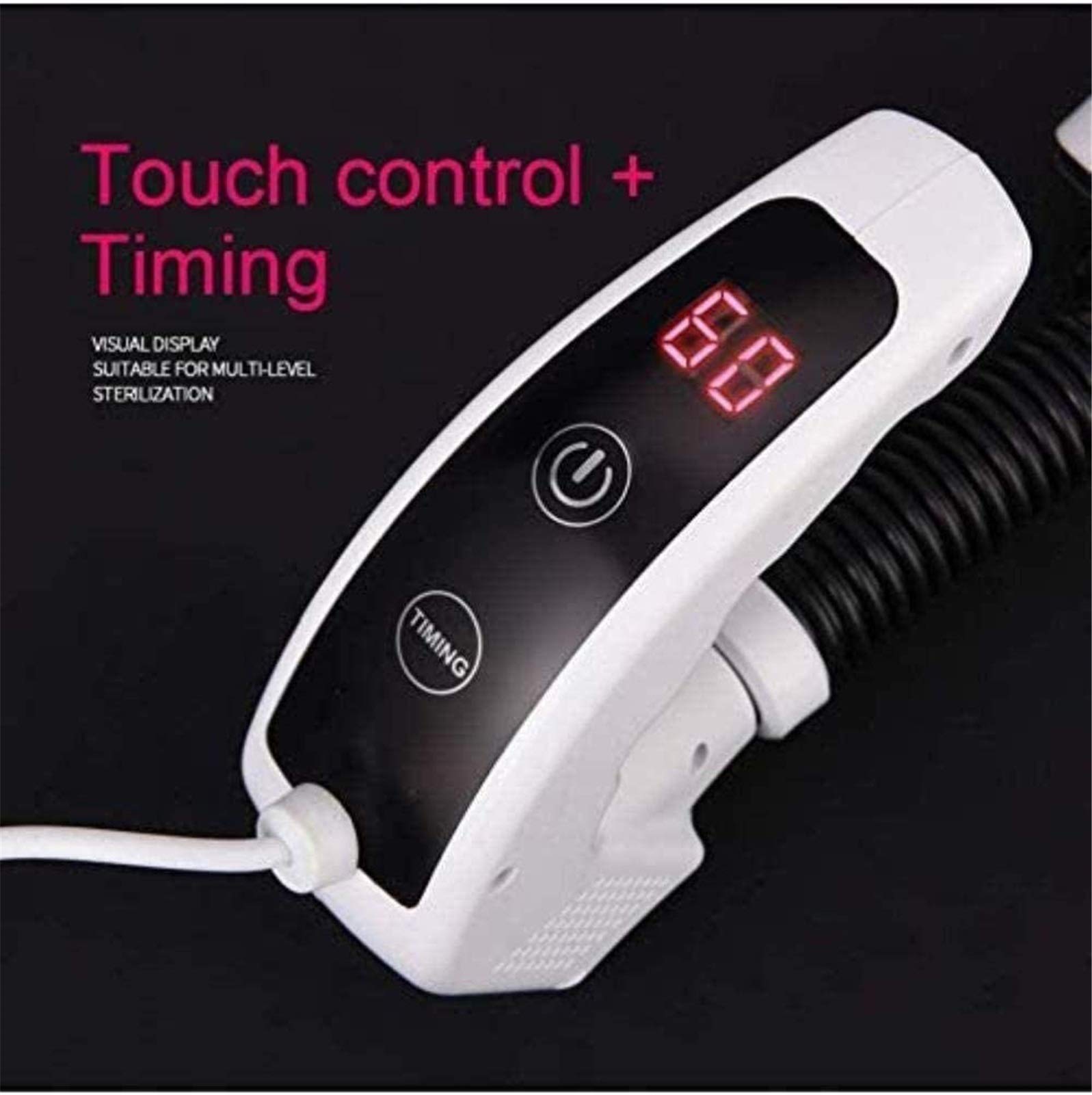 Asciuga scarponi Asciugascarpe,Asciugascarpe elettrico portatile Asciugascarpe Asciugascarpe Asciugascarpe Scaldascarpe Riscaldatore per stivali con schermo a LED Timer Interruttore tattile Asci