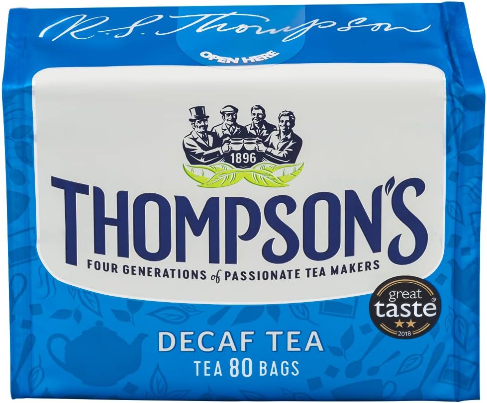 Thompson's Tea Decaf 80 Tea Bag Amazon.co.uk Grocery