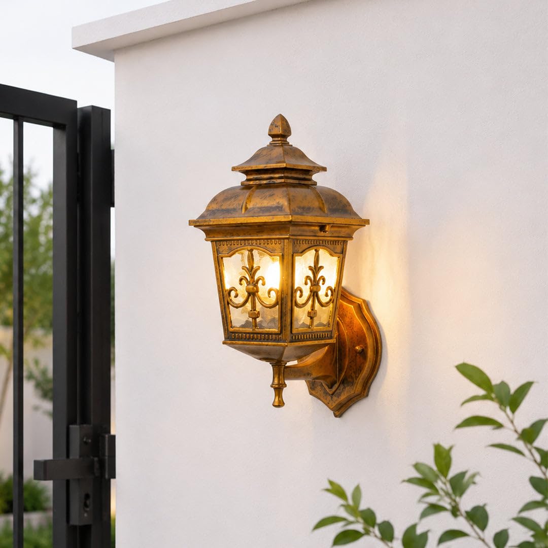 Whispering Homes Olivier Outdoor Wall Light Up - Bronze-image-26