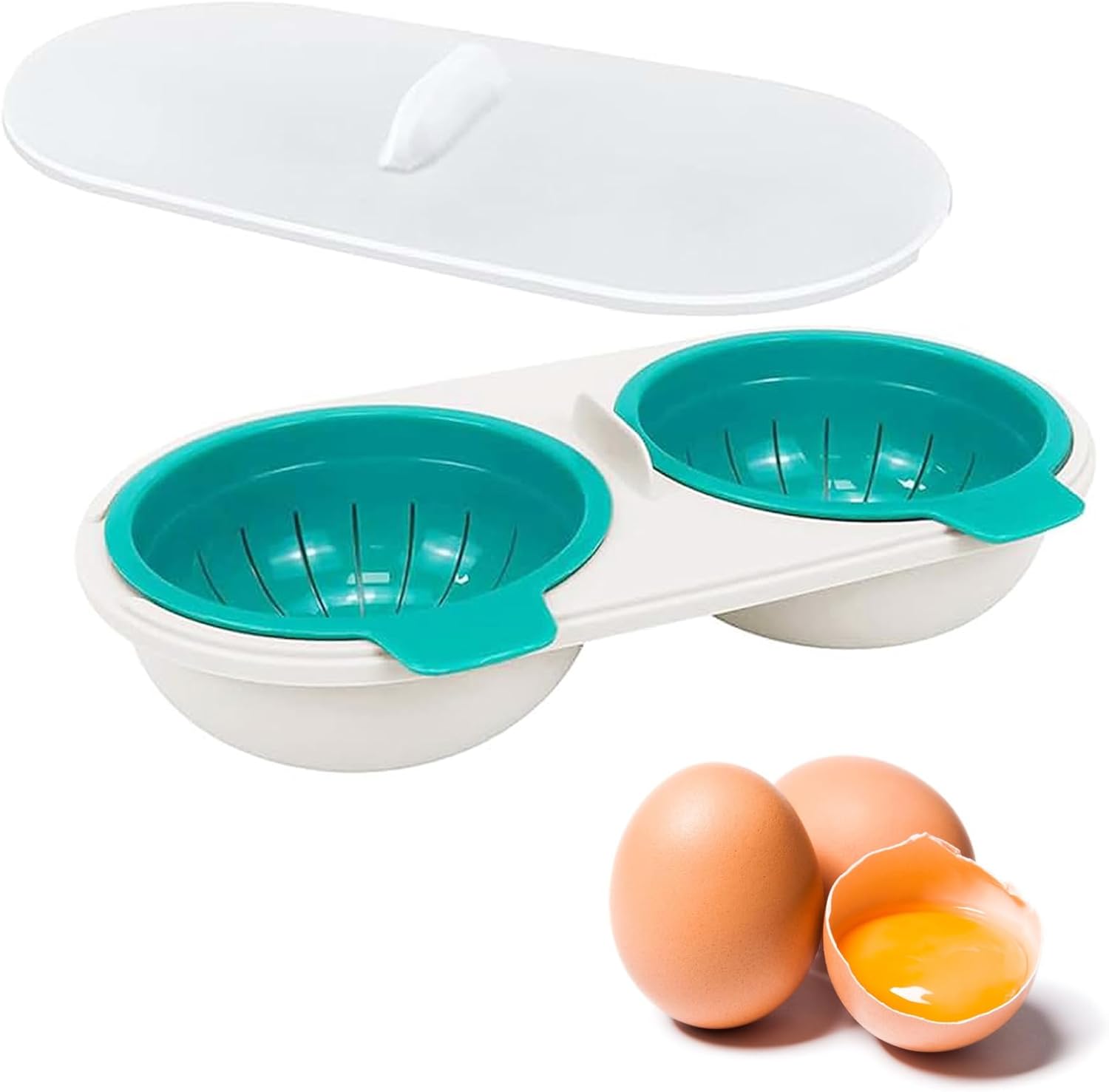 LIAMGUS microwave egg poacher, egg poacher microwave, Draining Egg