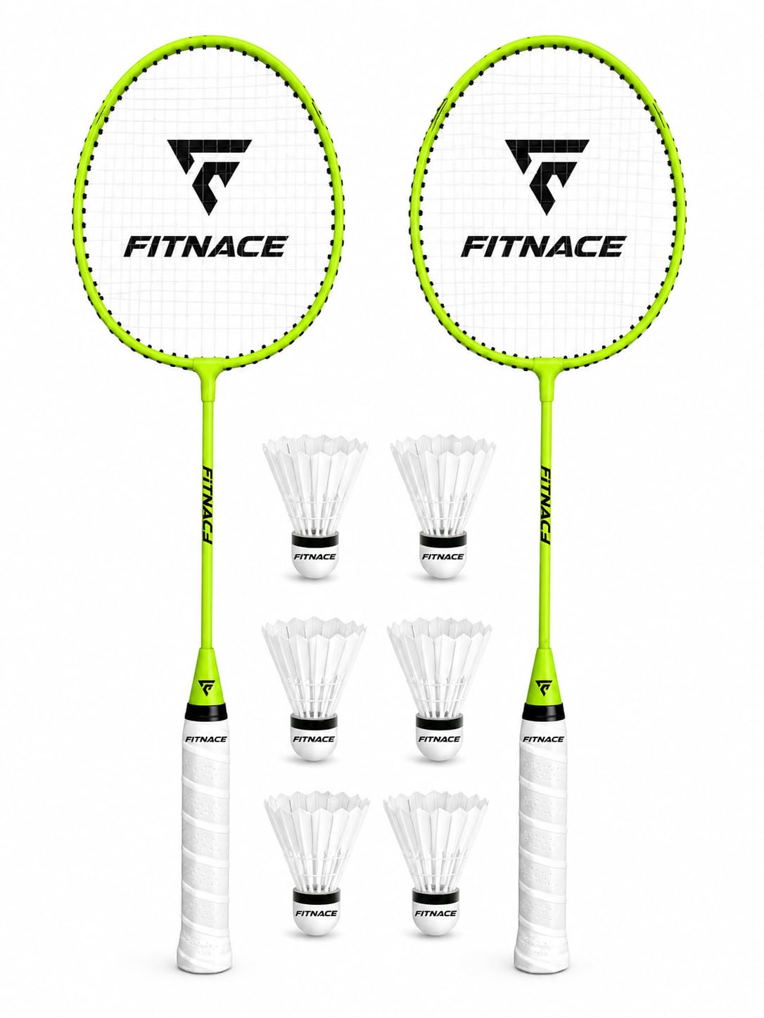 Badminton Racket Combo with 6 PC Feather Style Nylon Shuttlecock Set for Beginners and Intermediate Players-image-23