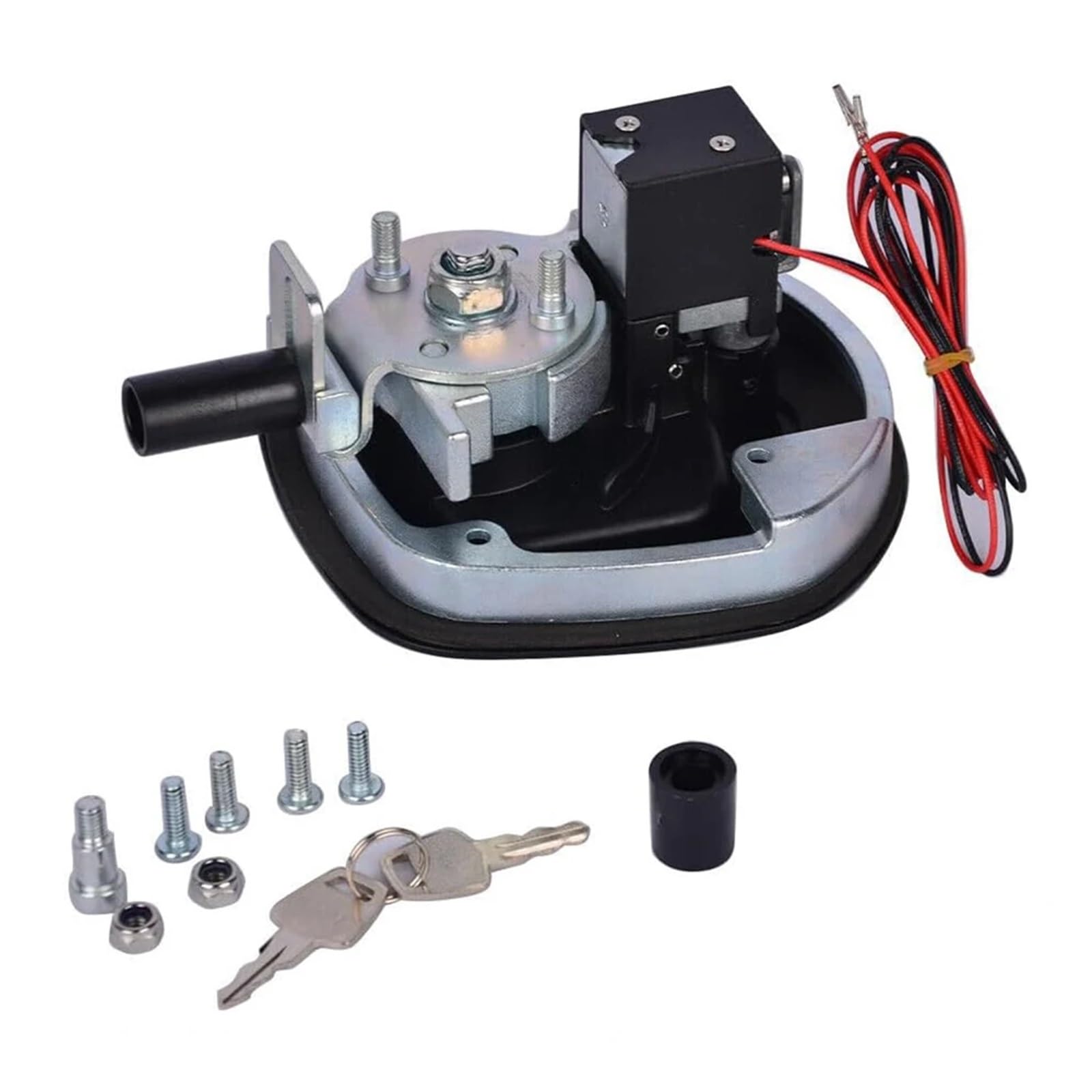 Power Operated Central Locking Handle Whale Tail Lock Recessed Folding T-Style Lock Off-Road Trailer Mechanical Door Lock 1Pcs