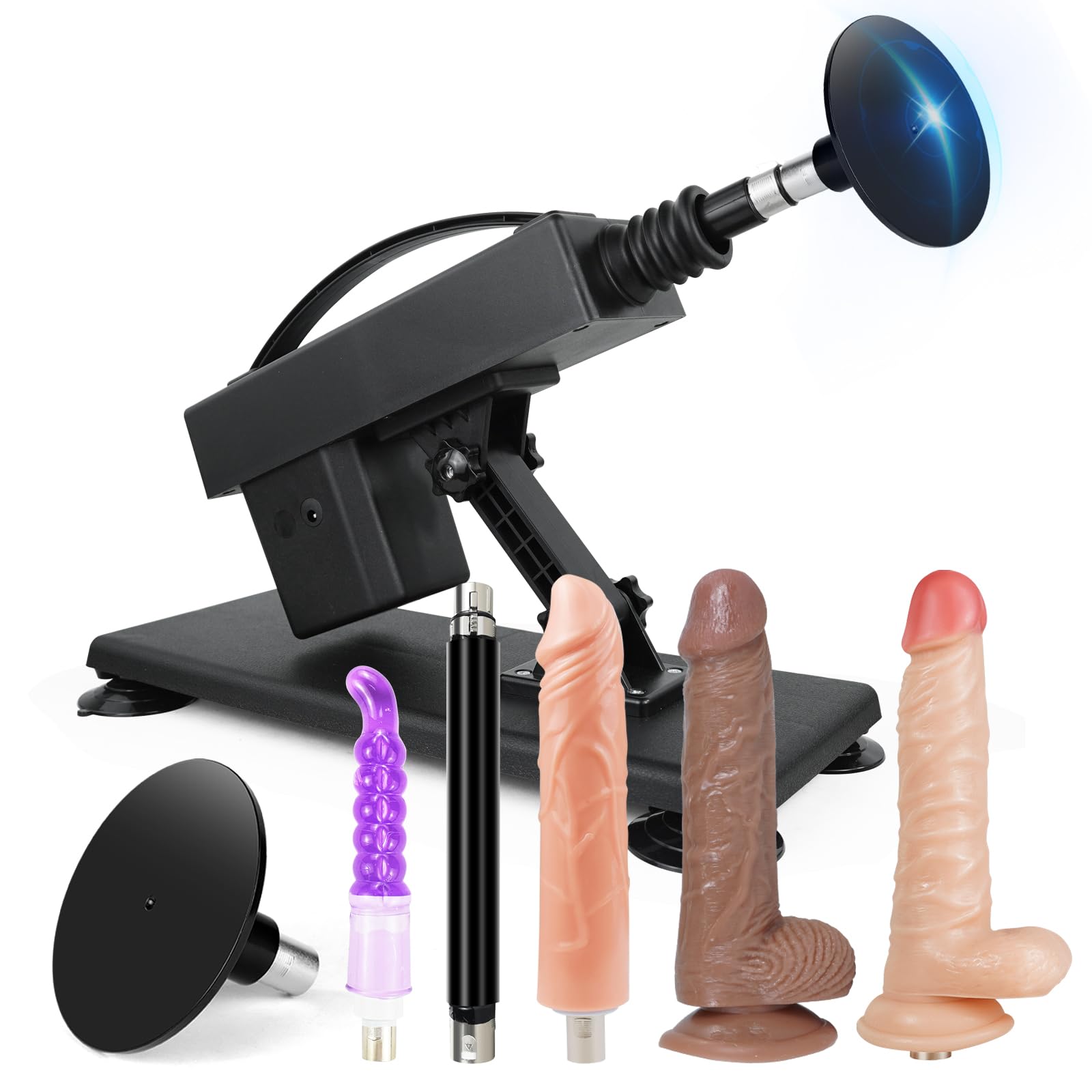 ANNGEOK Sexmaschine für Frauen Sexmaschine mit 3xlr Aufsatz Fickmaschine Sexspielzeug für die Sie Solo Fickle Maschine Frauen Extrem Sex Zubehör Sextoy (M-maschine)
