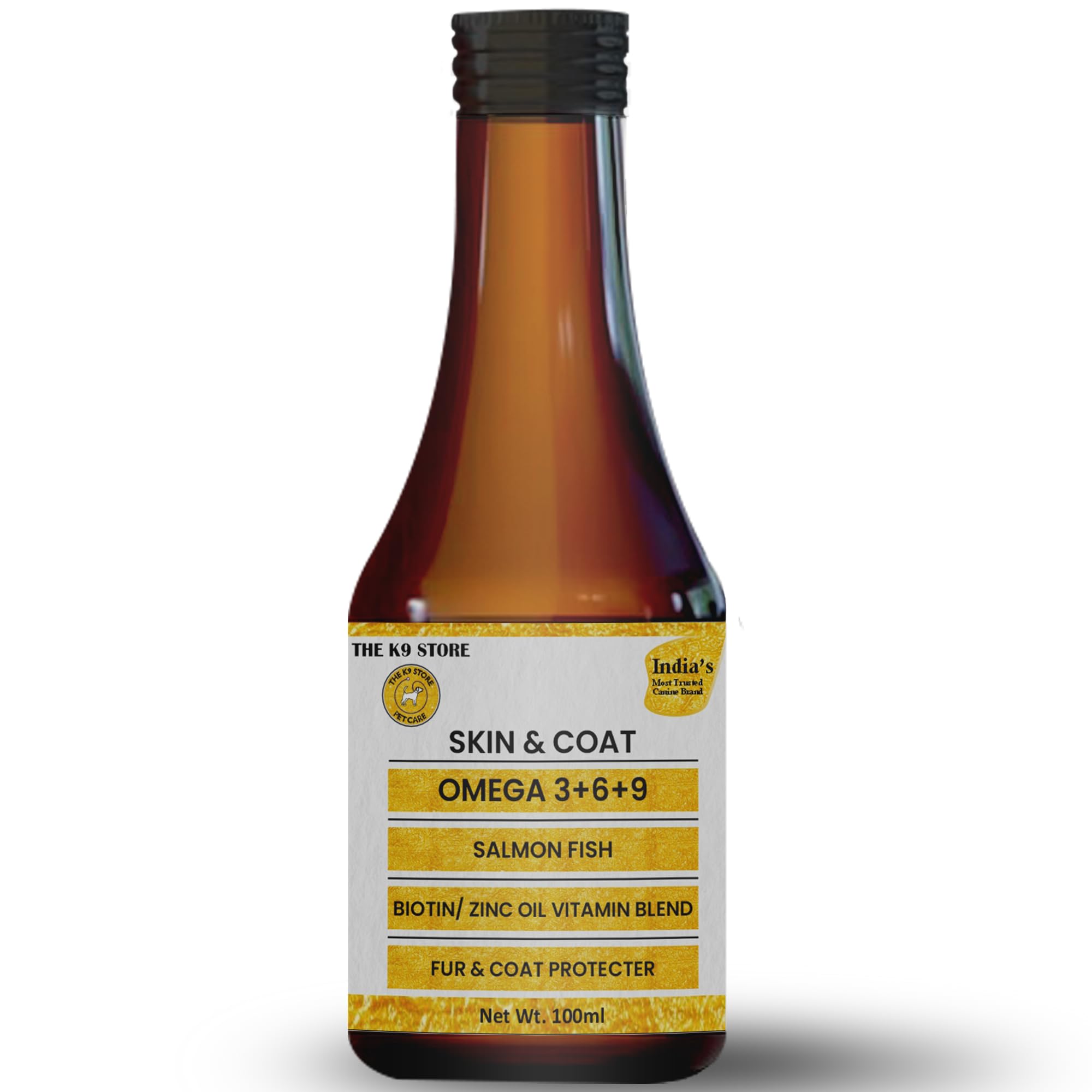 Mobi Skin & Coat Supplement for Dogs & Cats | Salmon Fish Oil with Omega 3 6 9, Biotin & Zinc | Dog Fish Oil Supplement for Healthy Skin, Shiny Coat & Hair Wellness | Liquid Formula 100 ML 4
