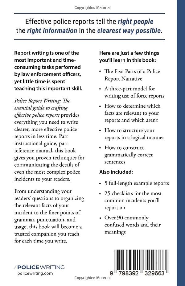 Police Report Writing: The essential guide to crafting effective police reports - Image 2