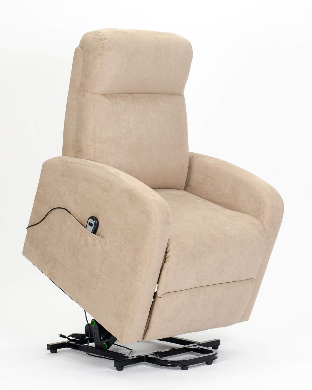 Sime Roma 2 Moteurs Fauteuil releveur inclinable Dispositif Médical 2 Roues siège à Micro-Ressorts Doux fauteuils électriques fauteuils de Relaxation Camel
