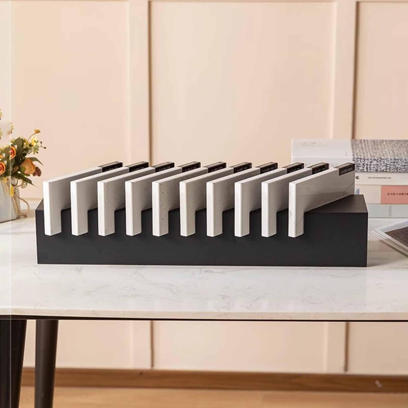 Marmor-, Fliesenregale Metall klein Probenhalter aus Keramik, Einzelhandelsgeschäfte Marmorplatte Display-Ständer für Desktop, Messe Bodenfliese Anzeige Regal für Einzelhandelsgeschäfte Einkaufszentre