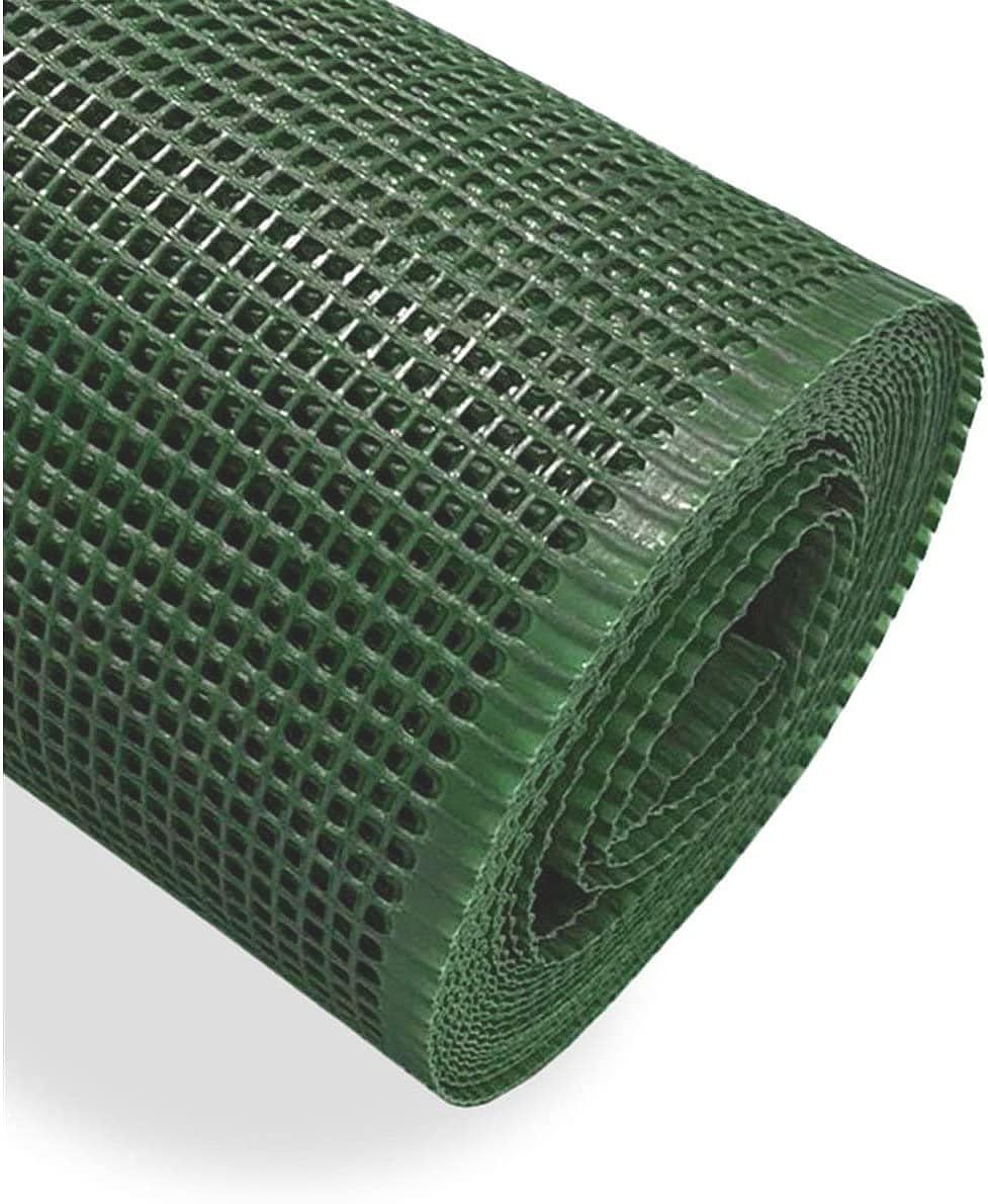 Malla Rejilla Jardín PVC Terrazas y Balcones | Red para Jardín | Resistente y Fácil de Instalar | Ancho 1m [Rollo 30m] Verde 5mm