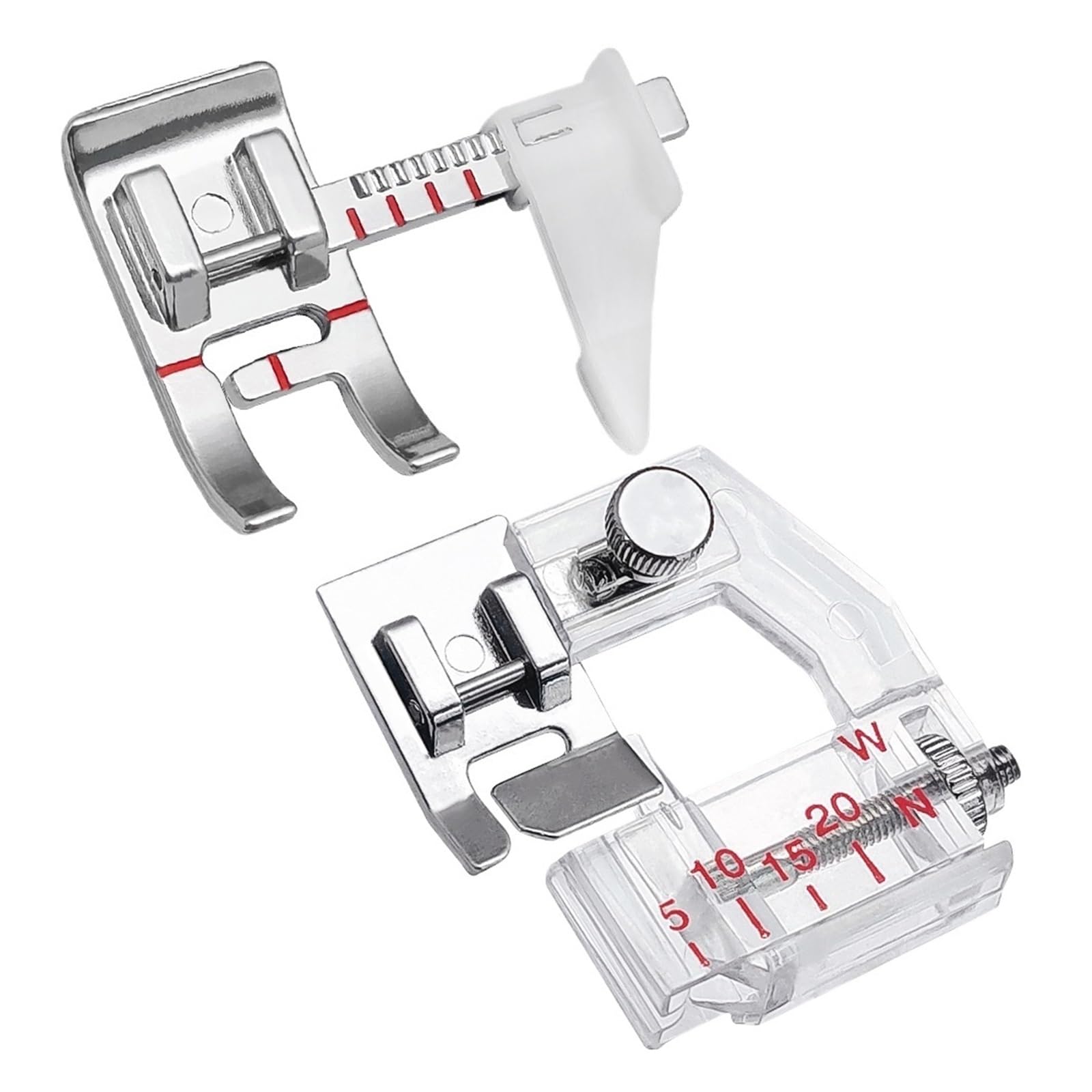 1/2PCS Adjustable Guide Ruler Presser Foot Bias Tape Binding for Household Sewing Machine Accessories(3)