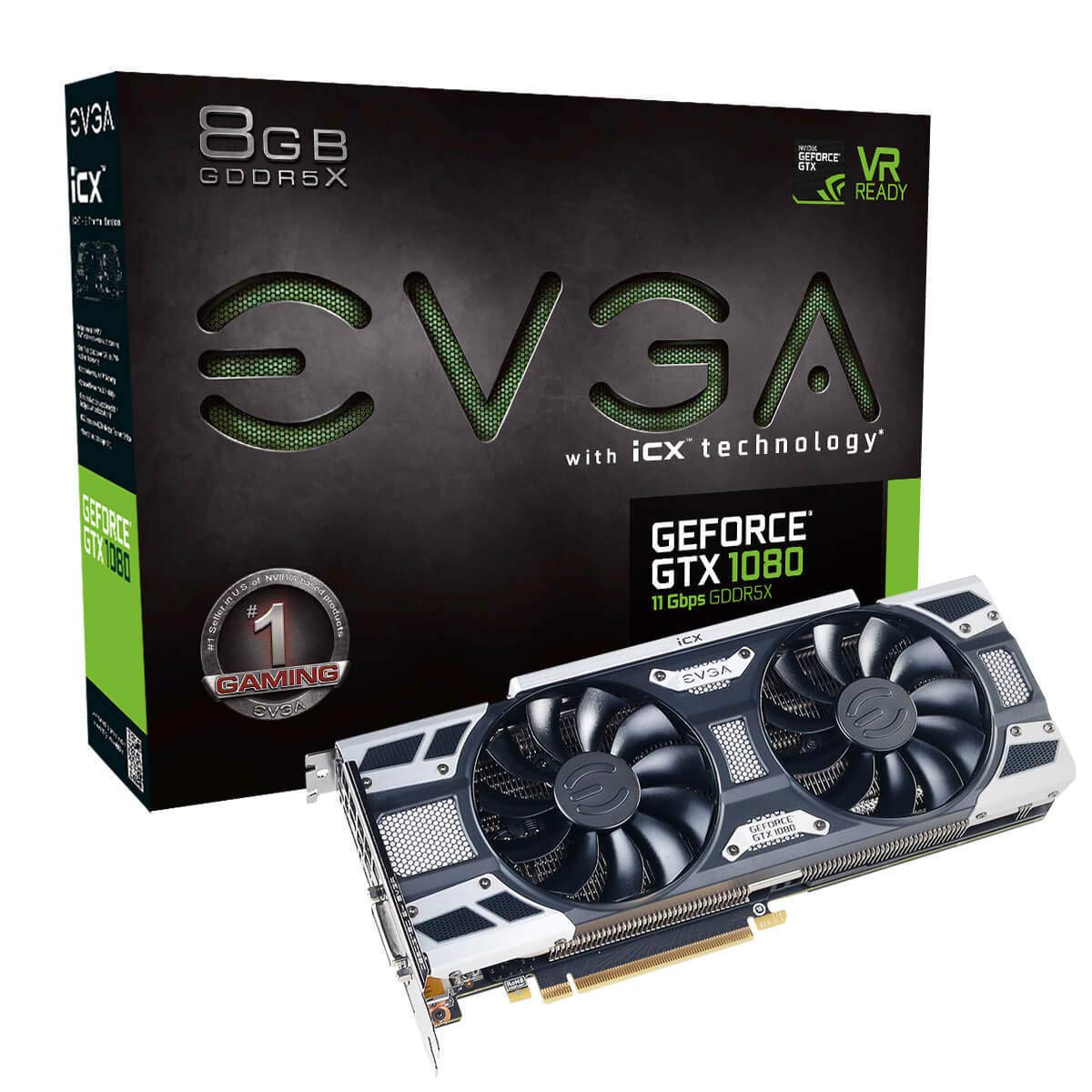 EVGA GTX 1080 グラフィックボード Amazon | EVGA GeForce GTX 1080 GAMING, 8GB 11GHz GDDR5X, iCX