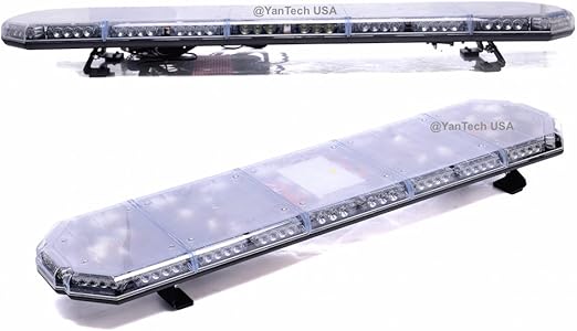 56“ 104 LED Emergency Beacon Strobe Light Bar Warning Truck Tow Wrecker w/Take Down, Alley, Brake and Turn Signal - USA Warranty w/Lifetime Service