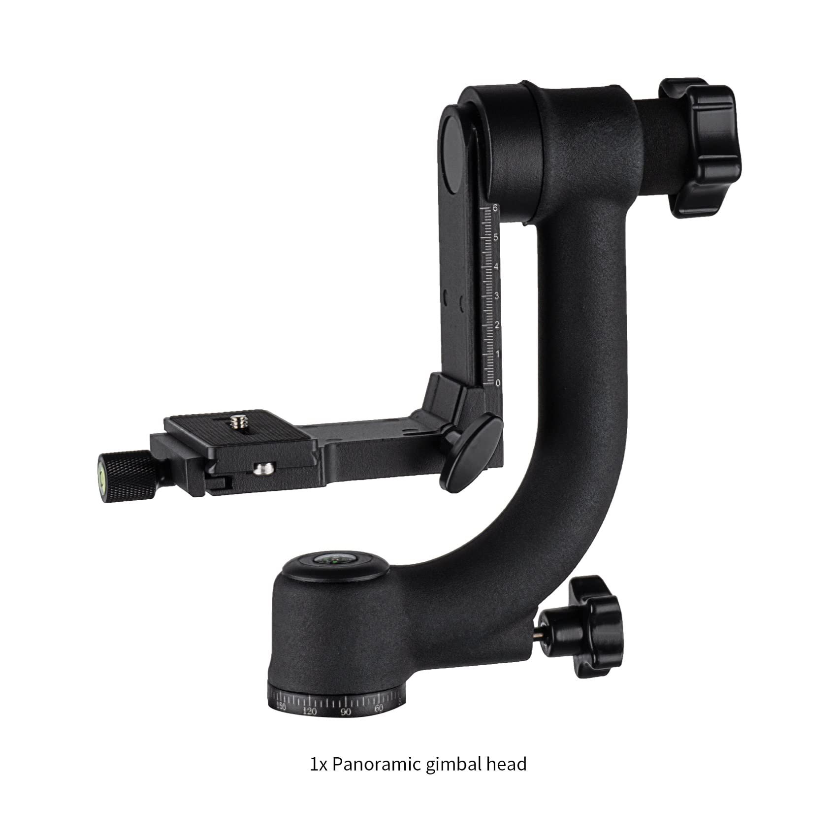 Selens Tête de trépied professionnelle en métal robuste panoramique 360° pour appareil photo numérique DSLR