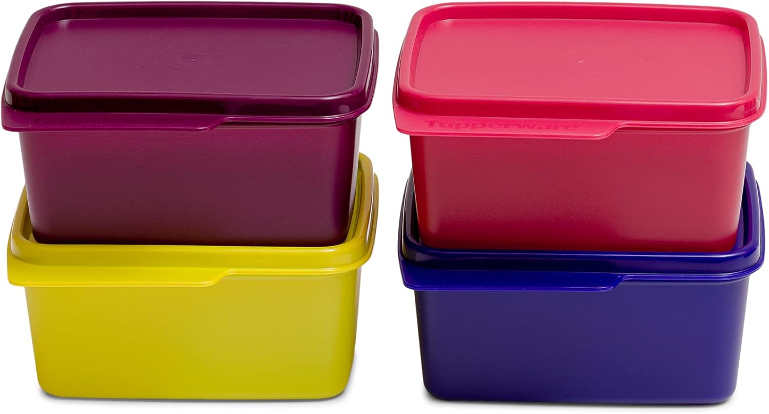 Amazon.de Tupperware Square Refrigerator Container Keep Tab 500ml 4pc