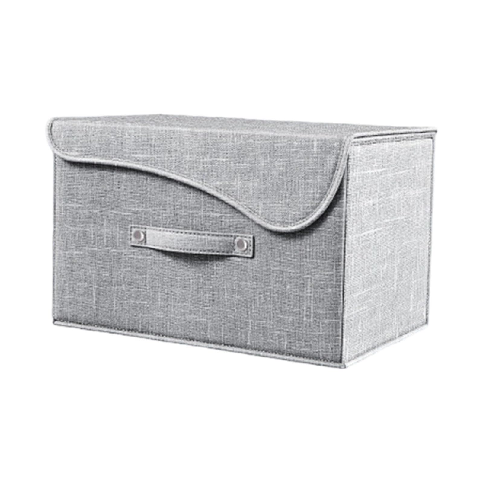 Xjdzineq Compact Foldable Storage Container for Clothes Toy Space Optimization Sturdy Linen Fabric Child Friendly Organization Nonwoven Fabric Foldable Storage Bin