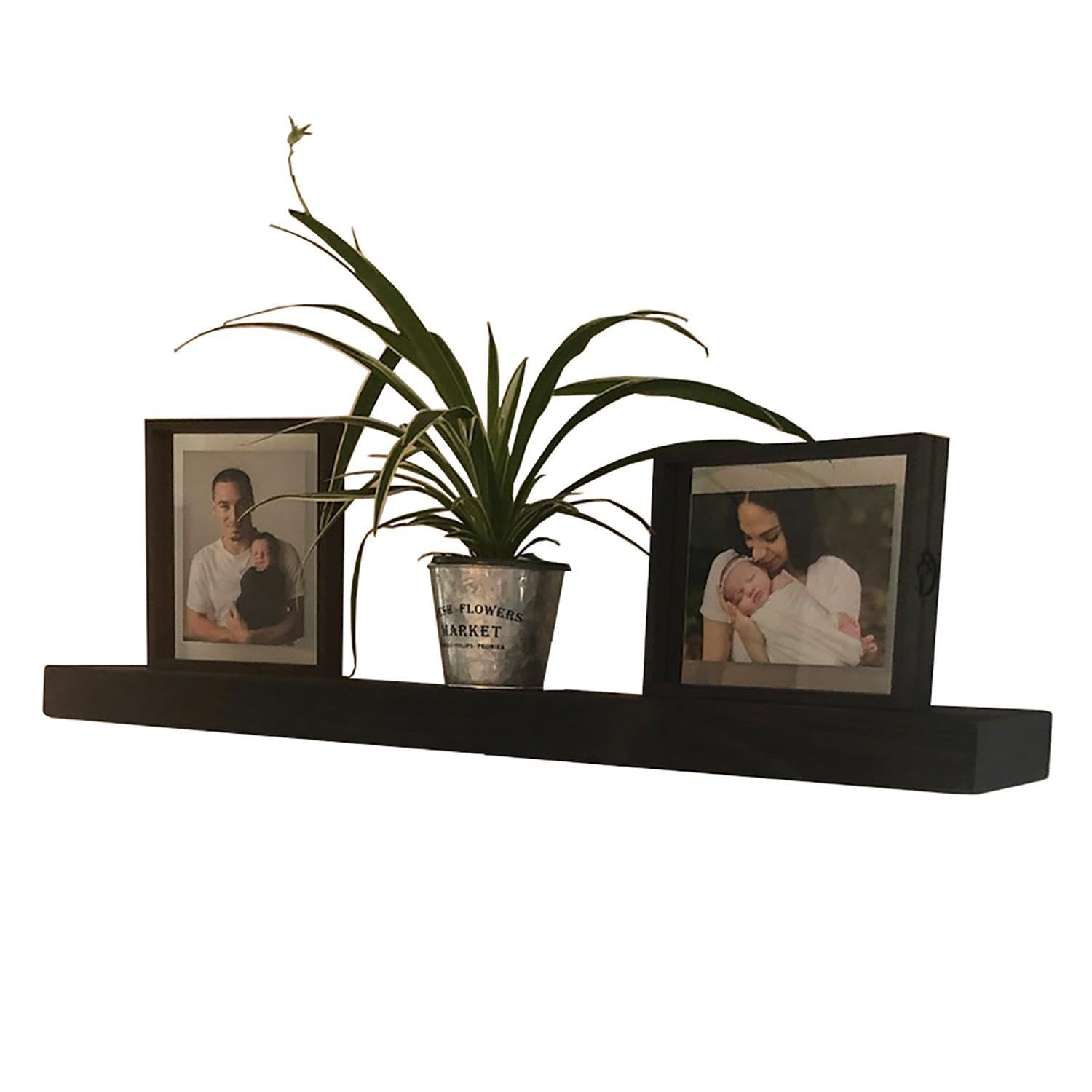 Joel's Antiques - Estantes flotantes de 30 pulgadas para pared, madera natural, fácil de instalar, estantes rústicos resistentes para libros, baño, cocina, sala de estar, 2 pulgadas de grosor, 6