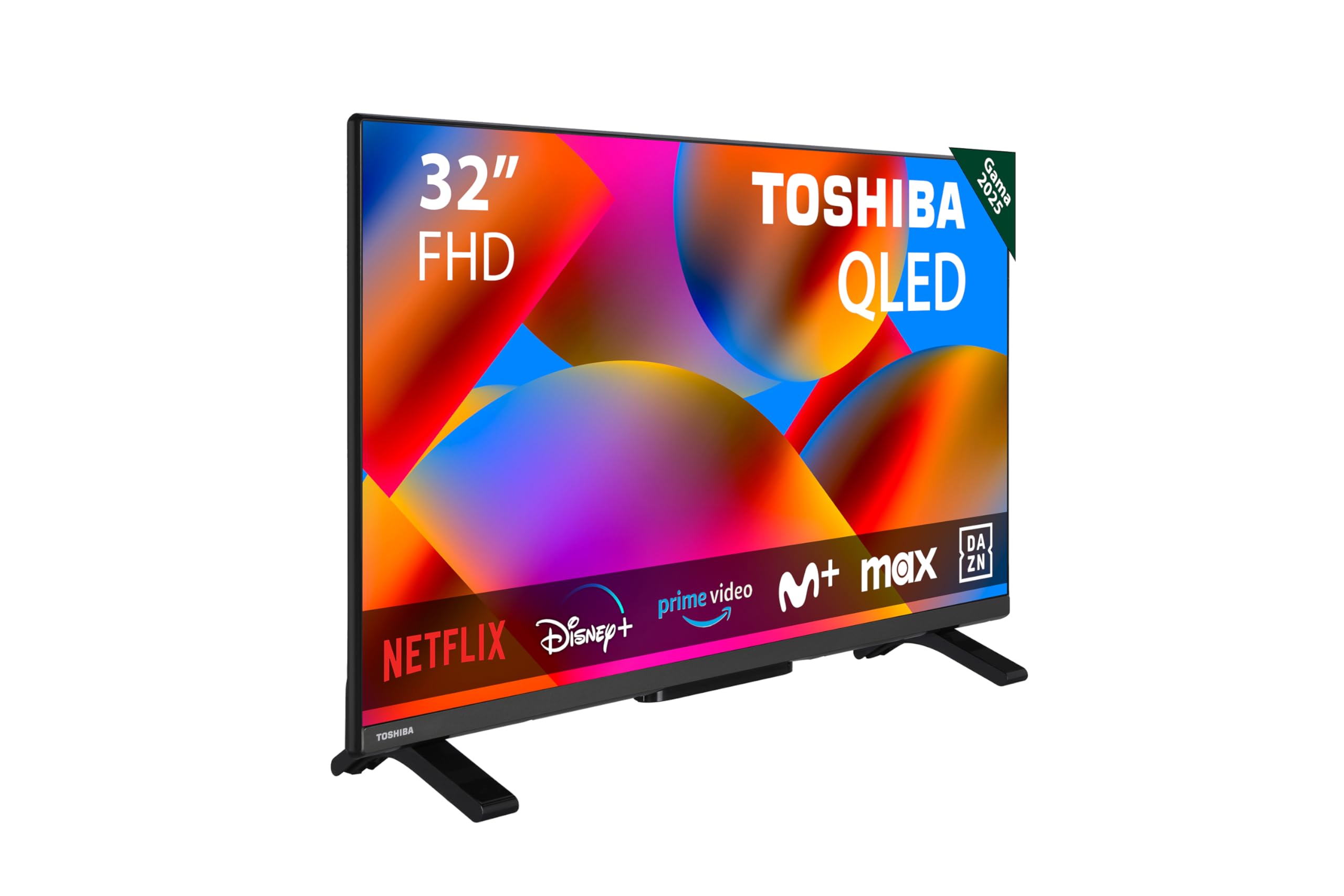 Toshiba 32QV2F63DG - QLED TV 32 Zoll (80 cm) - FHD 1920 x 1080 - DTS Virtual:X - Smart TV - 2 x HDMI