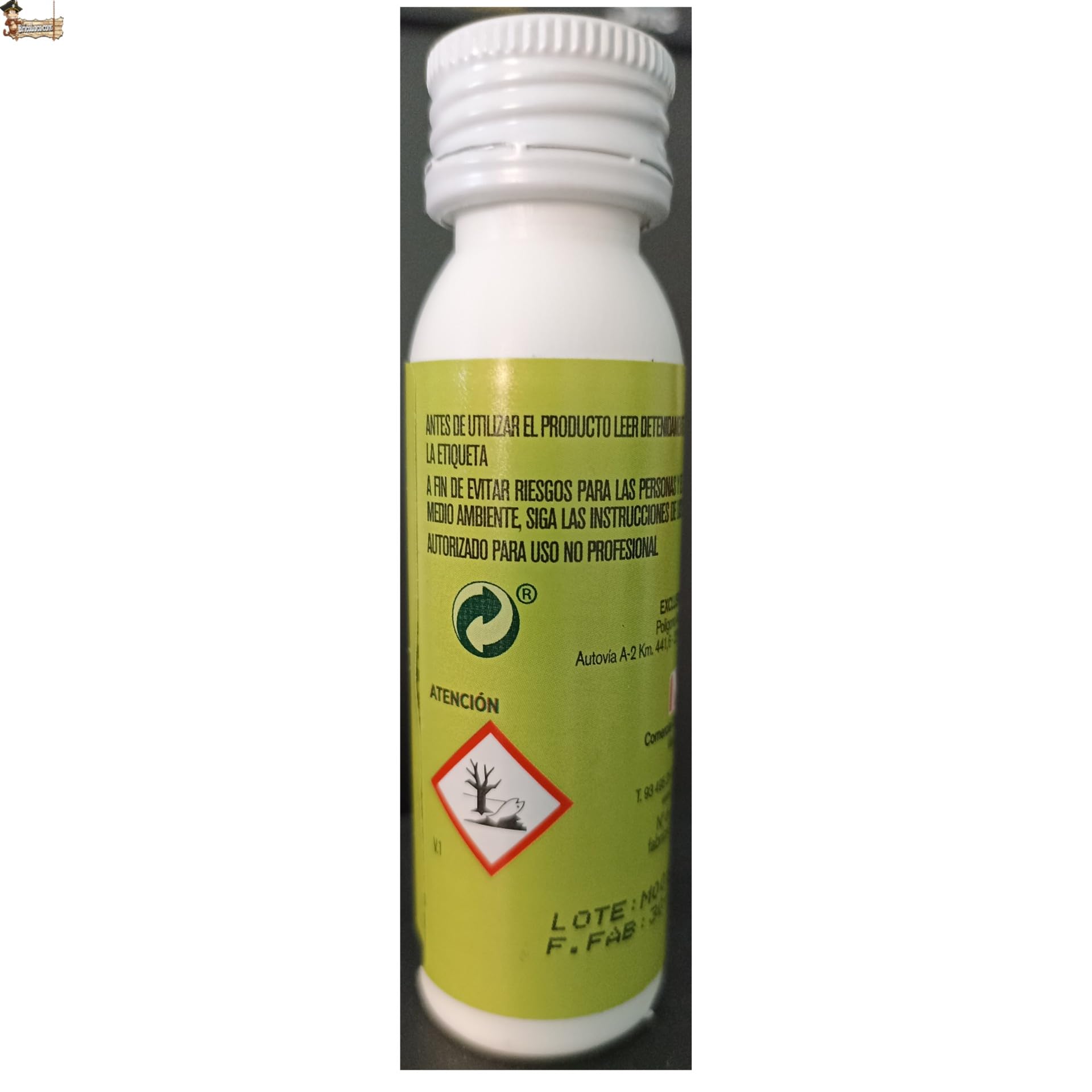 BricoLoco.com Herbicida selectivo césped Tidex hoja ancha. Pack 2x25ml. Hasta 500 m2. Fluroxipir. Control malas hierbas anuales y perennes (trébol, diente de león, correhuela, etc.). Sistémico (2)