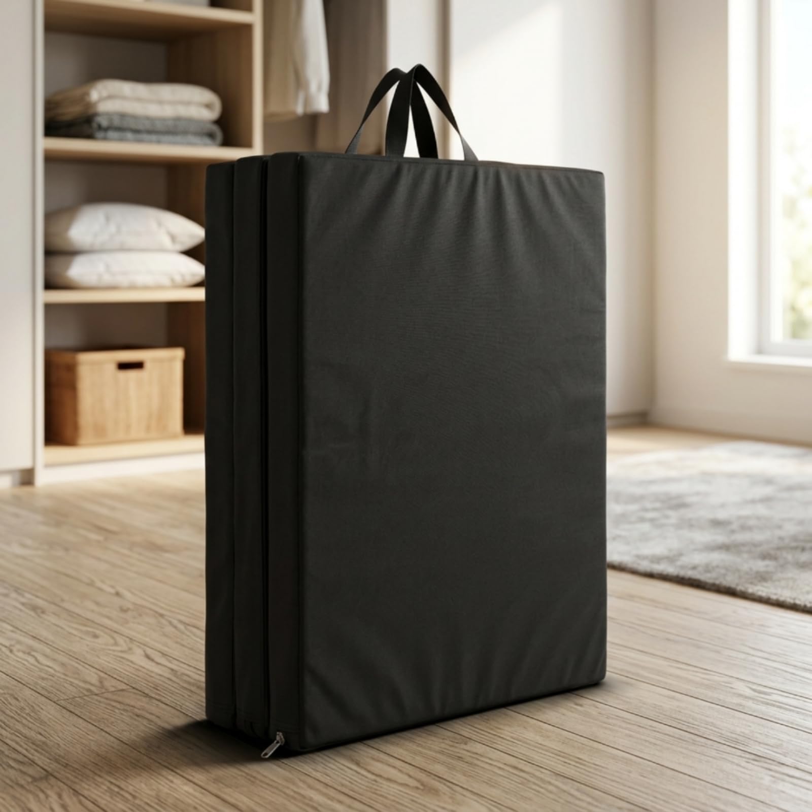 kowaku Tapis Gymnastique Pliable Transportable Tapis Gym Pliable Rembourré Matelas Gym avec Poignées pour Maison