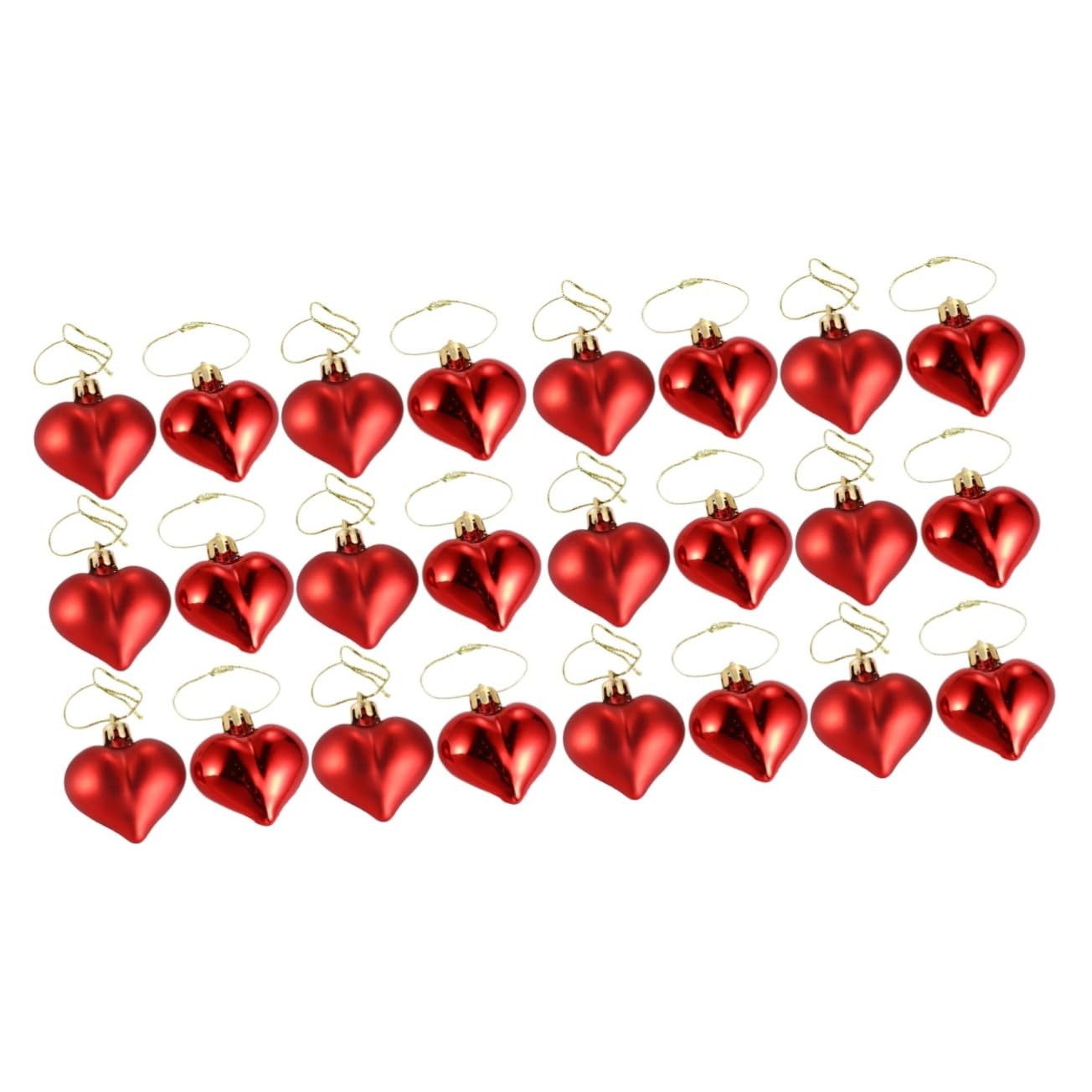 Alipis 2 Sätze Liebesherz Zum Aufhängen Gold Schillernde Kugeln Partydekorationen Liebe Herzkugeln Festlich Plastikenten Hochzeit Hängender Anhänger Hängende Ornamente Rot 36 Stück * 2