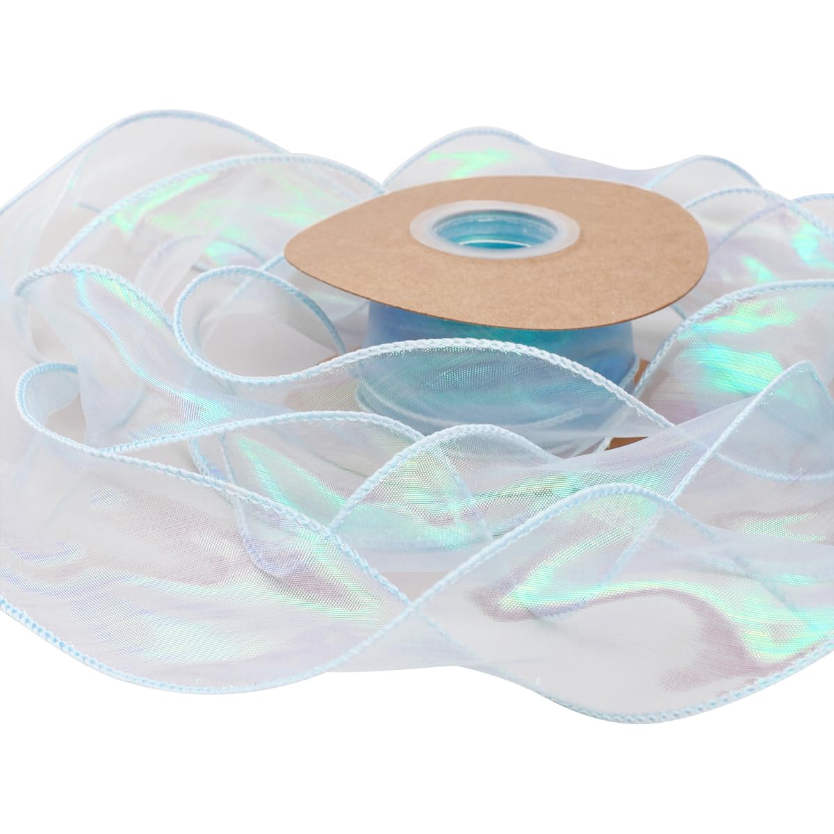 Amazon.com: Queenbox 2.3x9Yard Transparent Sheer Ribbon, Ruffle