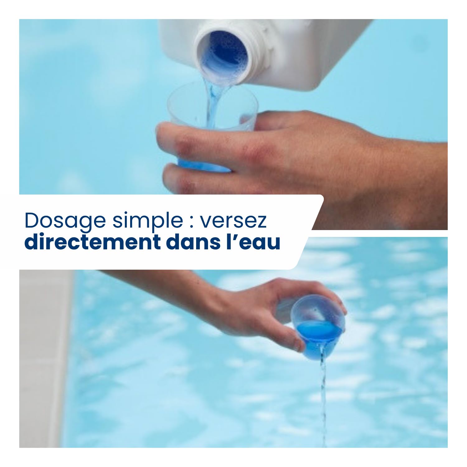 Bellaqua Anti-Algues Piscine 3L – Algicide Liquide sans Mousse – Prévention et Traitement des Algues – Compatible Tout Type de Piscine