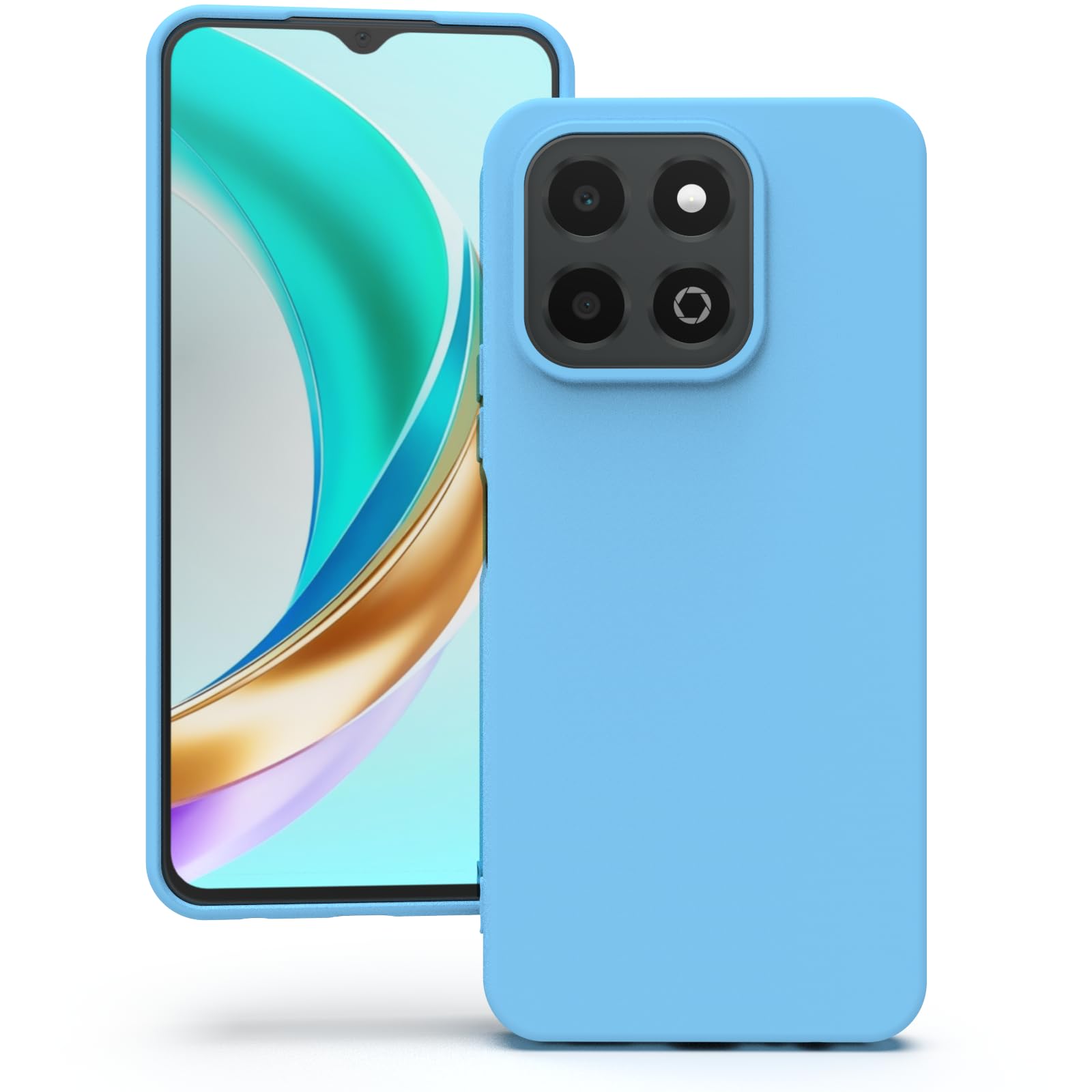 YATWIN Silicone Case for Honor X6b, Soft-Touch, Shockproof, DustProof, Antiskid Phone Cover for Honor X6b - Sky Blue