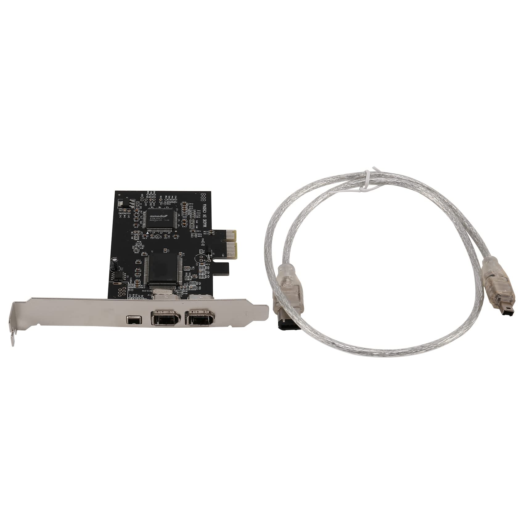 Pasuihcay 1394 Firewire Card,PCIe 3 Ports 1394A Firewire Expansion Card, PCI Express to External IEEE 1394 Adapter Controller