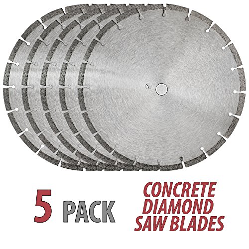 14" Sintered 10mm Wet/Dry General Purpose Concrete Diamond Saw Blade (5 Pack)