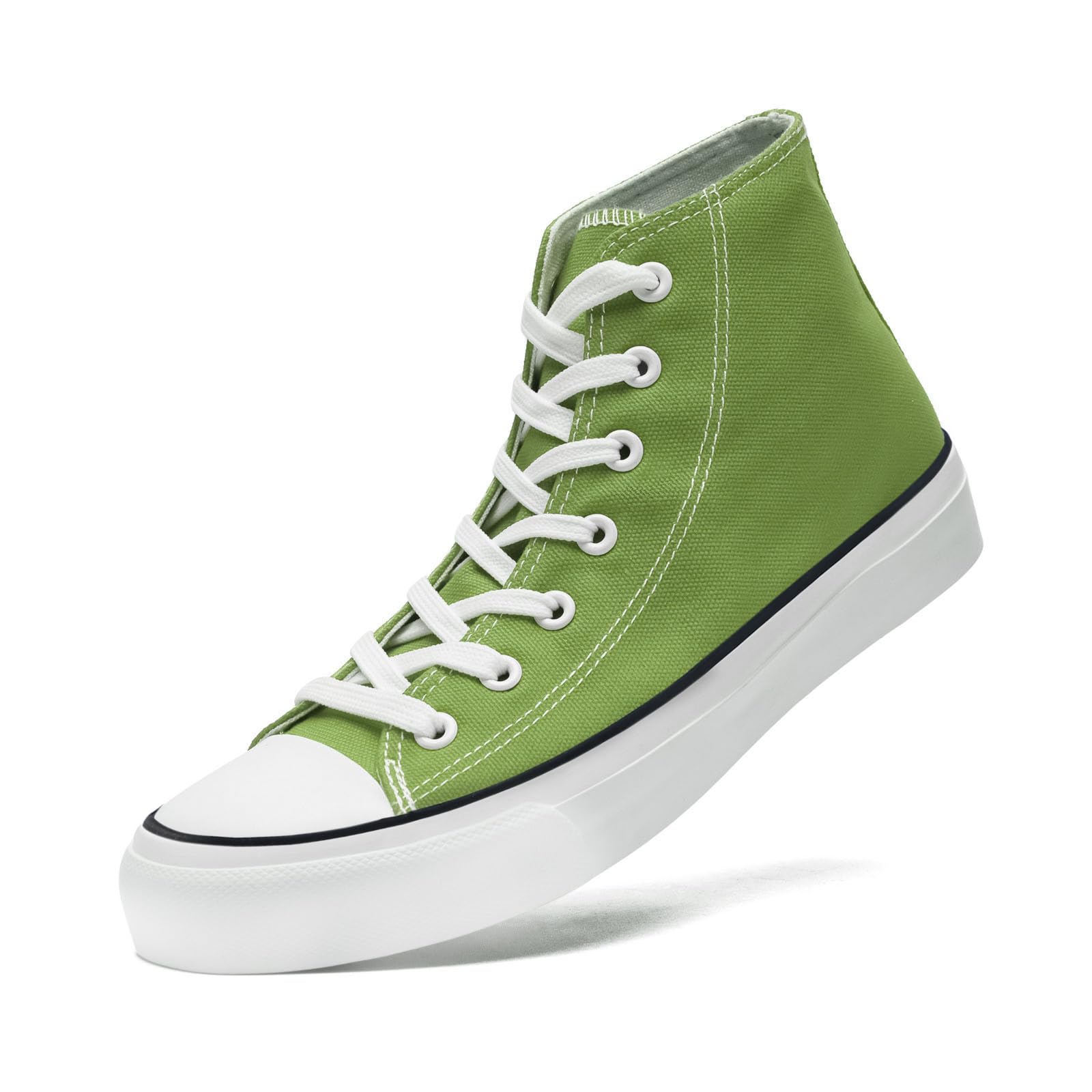 sharllen High Top Sneakers Damen Canvas Stoffschuhe Freizeit Turnschuhe | Leicht Atmungsaktive rutschfest Stoff Schuhe Leinenschuhe Segeltuchschuhe