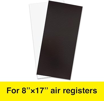 MagX Magnetic Vent Cover, 8 x 17 Inch, 2 Sheets, Ultra Thick 60 mil, Flaxible Anisotropic Magnet, for Air Registers or Floor Air Vents, RV, Home HVAC, AC, Home Must Buy (MVAC-8017)
