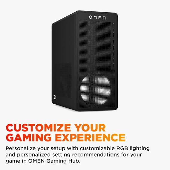 HP OMEN 16L Gaming Desktop | AMD Ryzen 5 8400F Processor | 16GB DDR5-SDRAM | NVIDIA GeForce RTX 5060 Ti | Tower PC | Windows 11 Home | TG03-0013sa