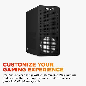 HP OMEN 16L Gaming Desktop | AMD Ryzen 5 8400F Processor | 16GB DDR5-SDRAM | NVIDIA GeForce RTX 5060 Ti | Tower PC | Windows 11 Home | TG03-0013sa