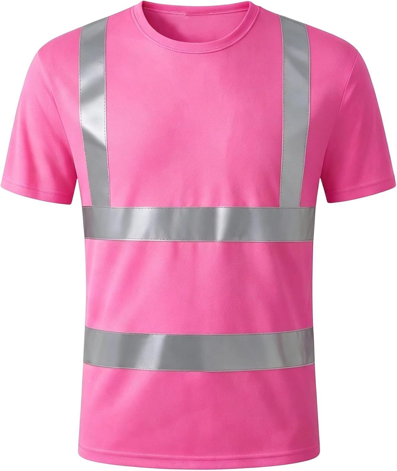 Ymosrh High Visibility Safety T-Shirt for Men Outdoor Construction Work