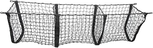 Miniatura 2 de Red de carga para camioneta de tres bolsillos para Dodge Ram 1500 2013-2019 Organizador de red para carga y almacenamiento