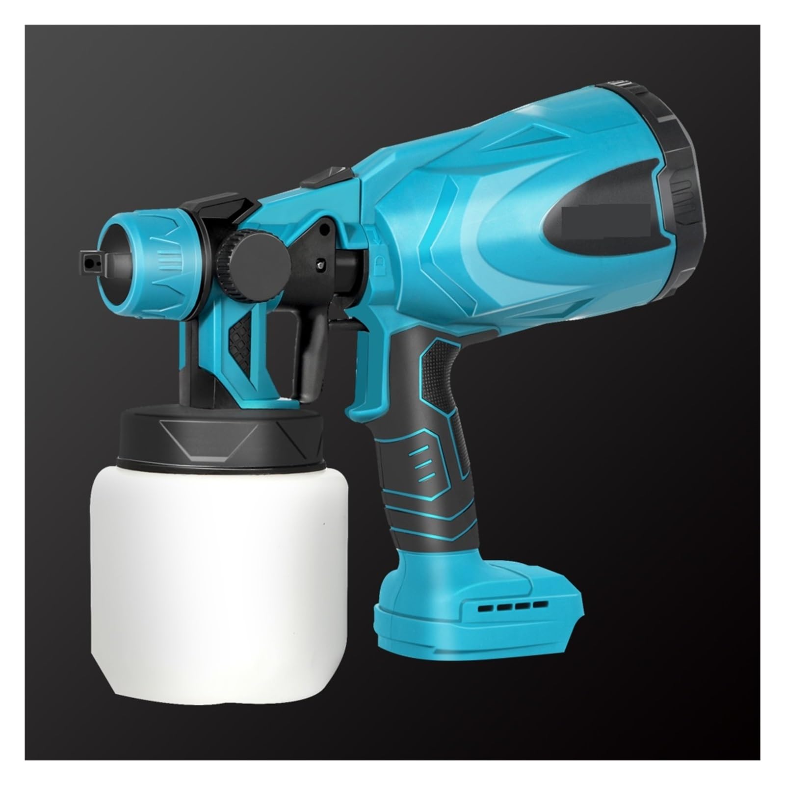 Pistolet natryskowy, Bezprzewodowy elektryczny pistolet natryskowy 800ML farba do domu w sprayu kontrola przepływu aerograf łatwe czyszczenie natryskowe dla akumulatora 18V