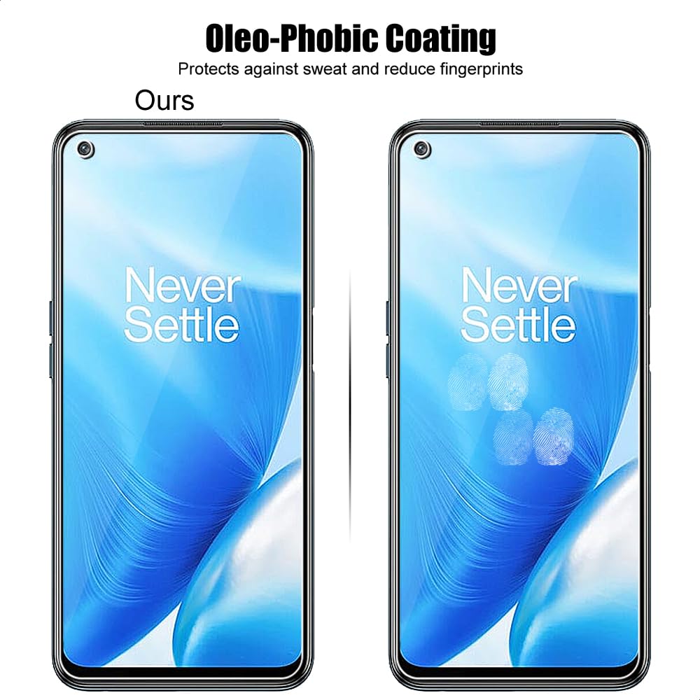 Displayschutzfolie für OnePlus Nord N200 5G Panzerglas mit Kameraobjektivschutz, Anti-Kratzer, HD Klar, 3 Stück