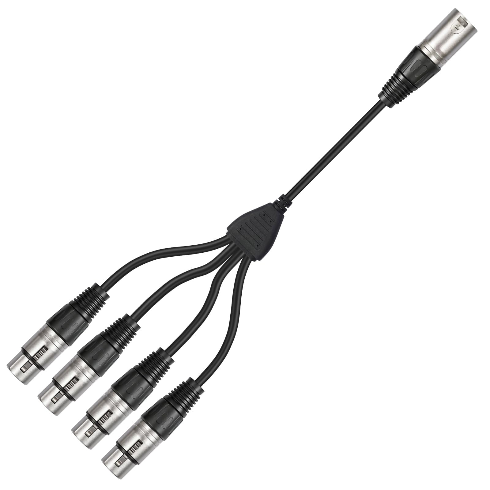 Connecteurs sonores 3 broches 1 mâle 4 femelles en boîtier métallique durable