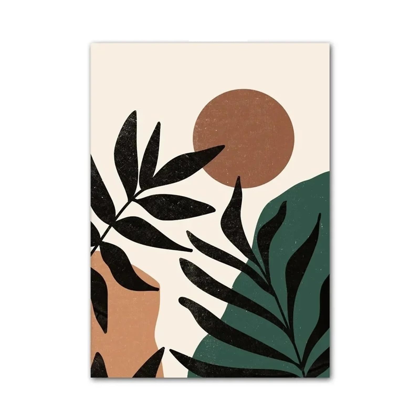 Xenite B Wall Art Canvas Prints Oho Geometric Shapes Leaf Sun Wall Art Canvas Painting Nordic Posters And Prints Abstract For Living Room Decor(,30X40cm)