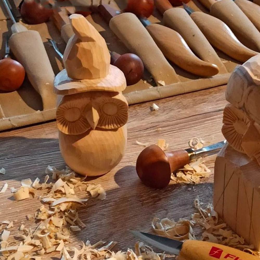 Juwaacoo 5 Stück Holzblöcke Zum Schnitzen Von Holzblöcken, Lindenholz