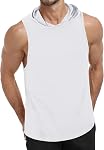 Men's Workout Hooded Tank Tops Bodybuilding Muscle Cut Off T Shirt Sleeveless Gym Hoodies