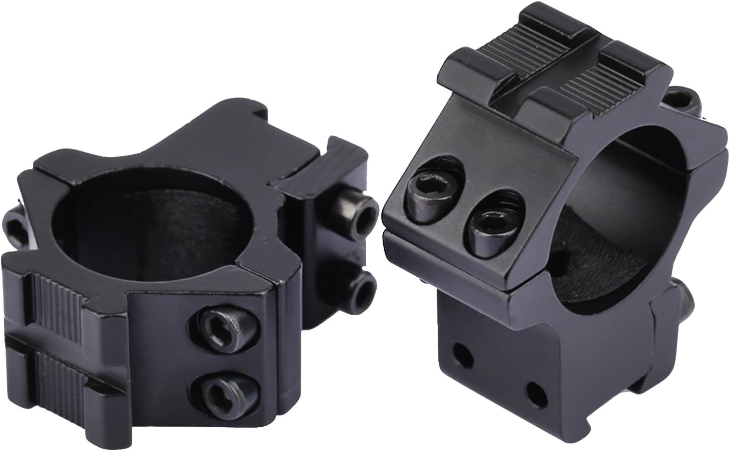Dophee 2Pcs 25.4mm 1" Scope Ring Low Profile 11mm Dovetail Rail Mount&20mm Top Rail