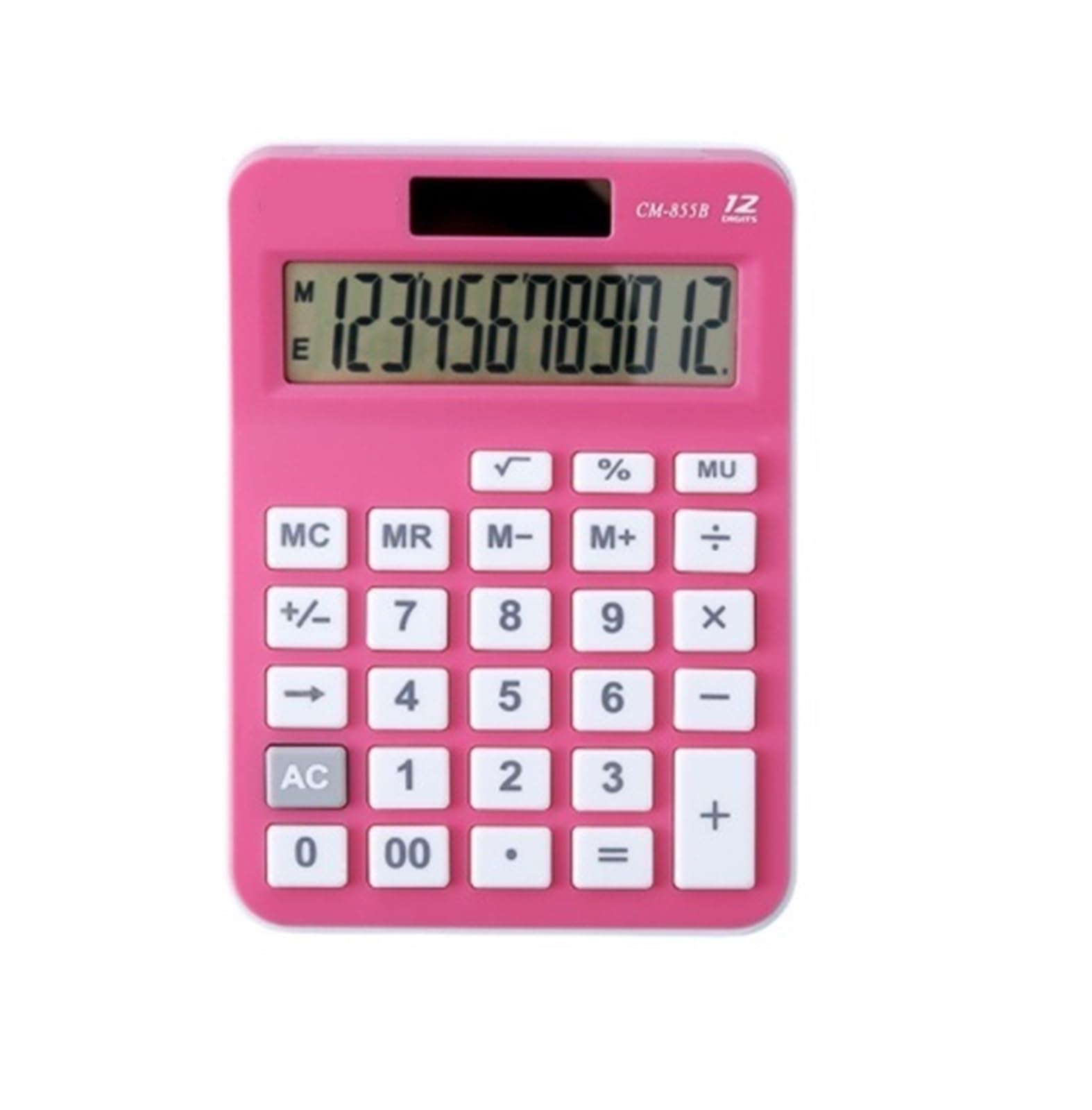 Calcolatrice Casa Ufficio Calcolatrice da Tavolo Multifunzionale con Display A 12 Cifre Adatta for L'Ufficio E L'uso Domestico Perfetta per Scuola(Pink)