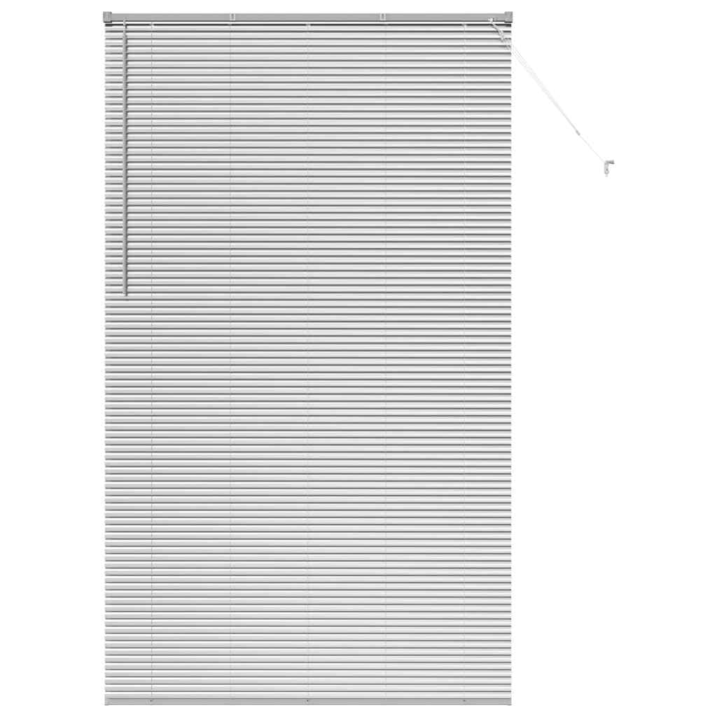 vidaXL Tendaggi a Veneziana Argento 220 x 135 cm Alluminio, Tende a riquadro in Alluminio, Regolabili per Interni, per Controllo Luce e Privacy, perfette per la casa e L'Ufficio
