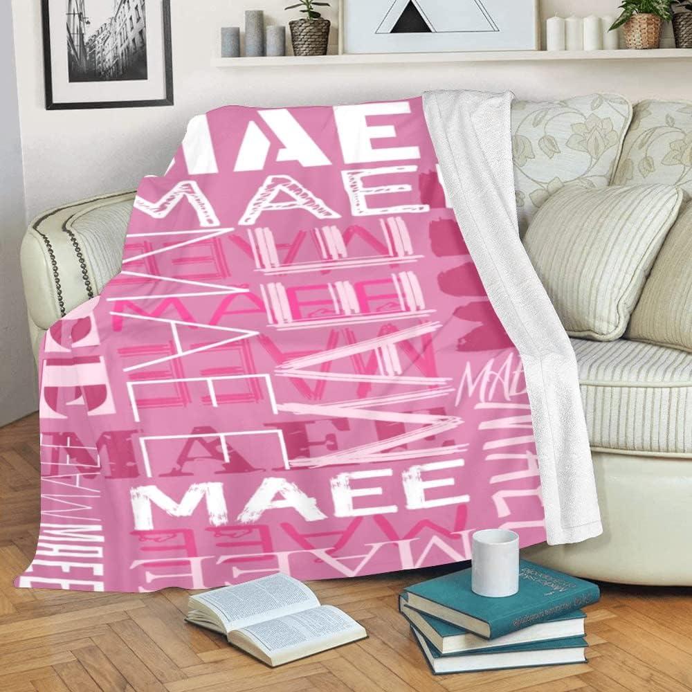 Dr.TOUGH Custom Blanket Personalized Throw Blankets Personalized Name Blankets for Baby Boy Girl Kids and Adults